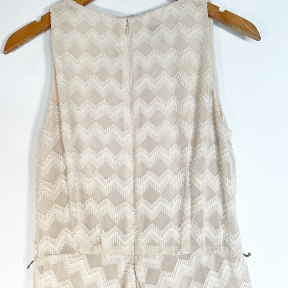 Anne Klein Vintage 90's Cream Pleated Textured Maxi Dress - Picture 11 of 14